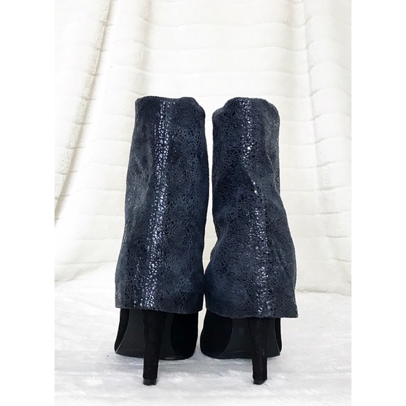 BCBGeneration EARLA Blk Fold Over Glitzy Booties - Picture 4 of 8